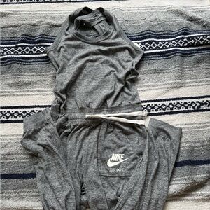 Nike Women's Sportswear Grey Gym Vintage Jumpsuit Size Small